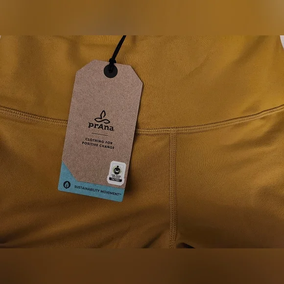 NWT PrAna Transform Legging Citronell Yellow Yoga Active Pant Small - Picture 7 of 7